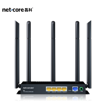 磊科net core無線ルーターB 5双周波数ギガバート専用wifi企业级双周波数1200 M高速壁多WAN口鉄シエル5アンテナータ