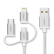 UGREEN MFi認証Apple Android de-ta線3合1通用iPhone 11/6/7/Xシャャオ8ファウェル携帯帯Type-C快速充一ドラッグ3多頭充電器線の接続先