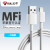 BULLAppleデータ線iPhone 11 Pro/XR/XS/6 s/7/8 plus/ipad快充電器線MFI認証-ホワイト1 m