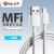 BULLAppleデータ線iPhone 11 Pro/XR/XS/6 s/7/8 plus/ipad快充電器線MFI認証-ホワイト1 m